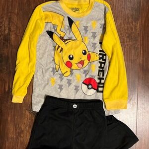 Kids Pokémon Pikachu PJs, Sz 6/7